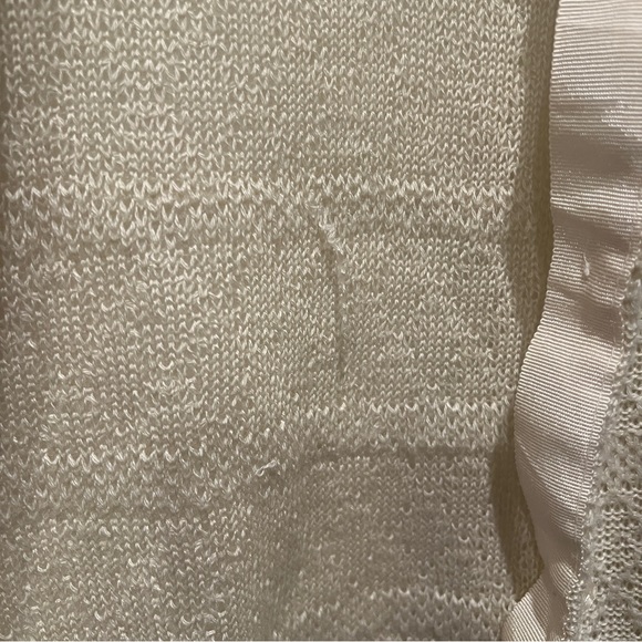 Vintage Sweetree Open Knit Button Front Lightweight Cardigan Preppy Academia - Picture 2 of 10